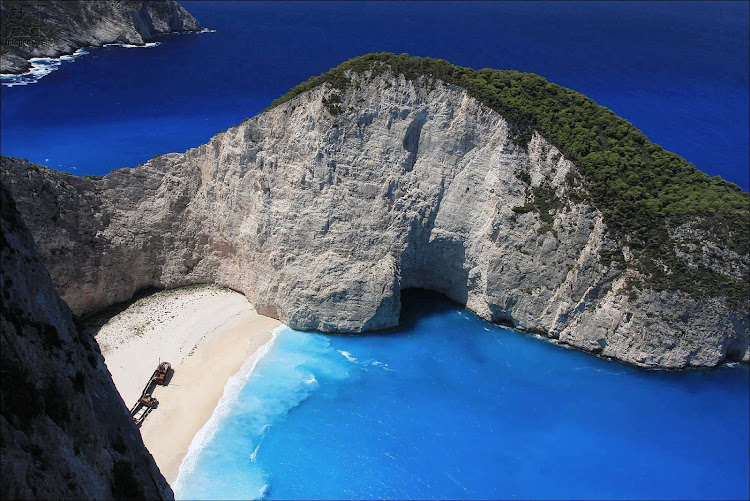 Shipwreck Bay on Zakynthos Island, Greece