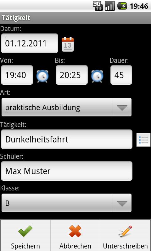 Fahrschule Screen 3
