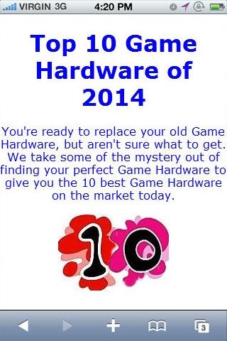 Game Hardware Reviews