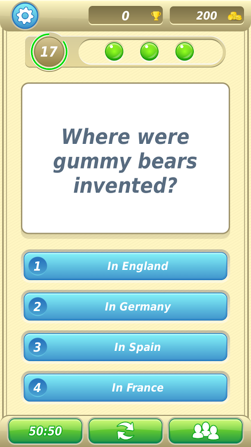 Android application German Trivia Quiz screenshort
