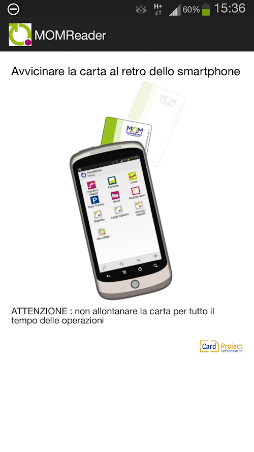 Android application MOMreader screenshort