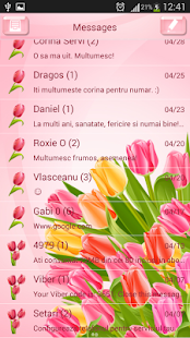 GO SMS Tulips Screenshots 1