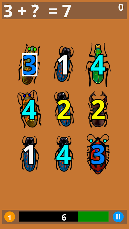 Android application Math Bugaboo screenshort