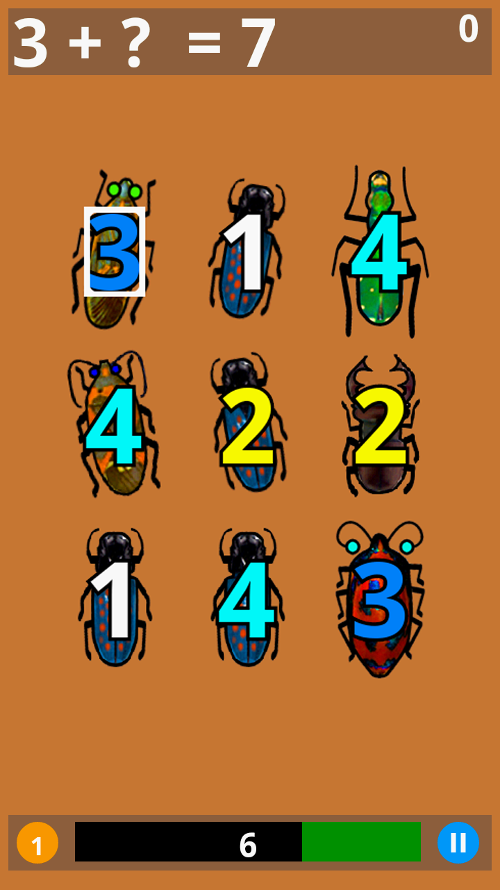 Math Bugaboo Screen 1
