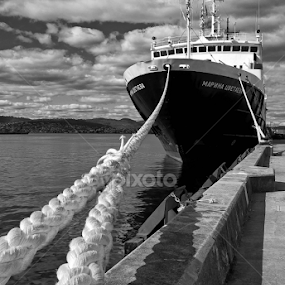 Antarctic Research Vessel by Julien Johnston - Transportation Boats