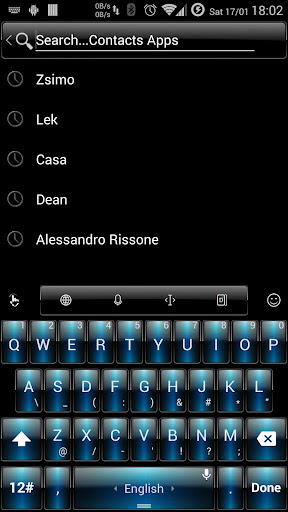 Theme TouchPal Dusk Blue