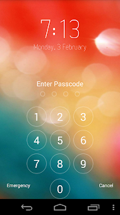 iPhone 5s ios7 Lock Screen screenshot 1