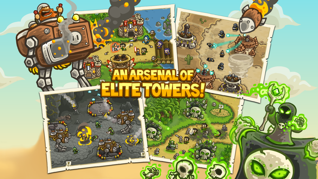 Kingdom Rush Frontiers 1.2.1 download free (Unlocked Heroes)