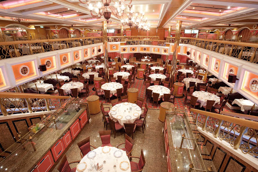 Carnival-Valor-Lincoln-dining-room - The Lincoln dining room aboard Carnival Valor.