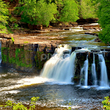 Porcupine Mountain Falls by Tim Hall -  