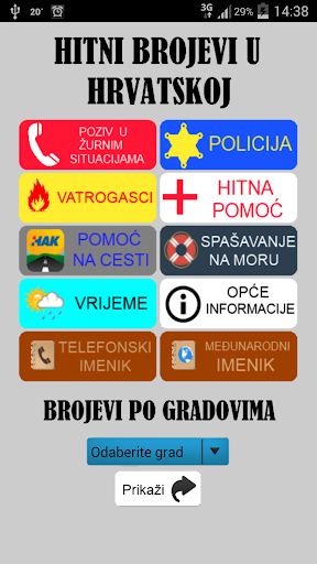 Hitni brojevi u RH