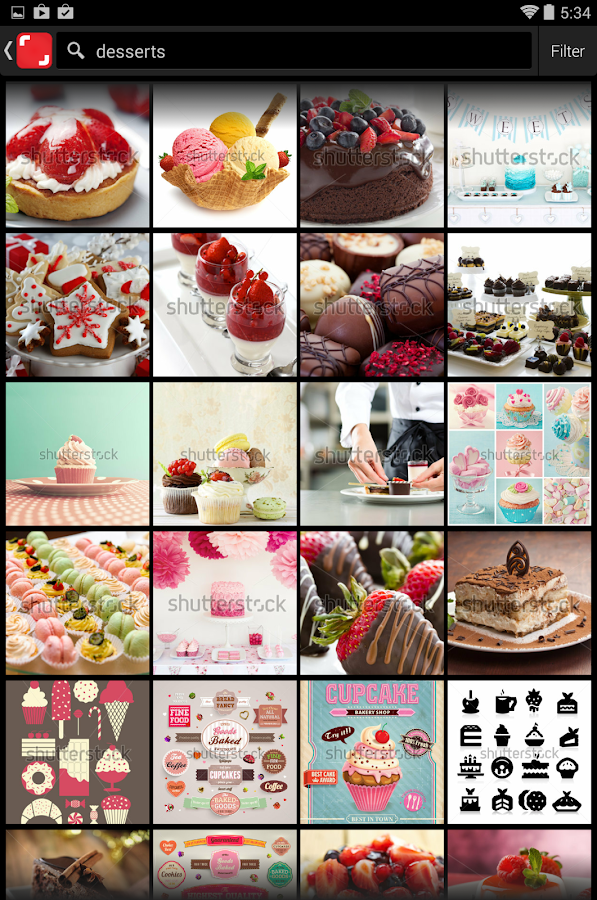 Shutterstock - screenshot