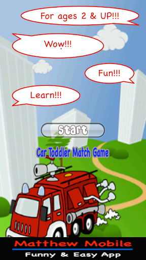 Car Toddler match game