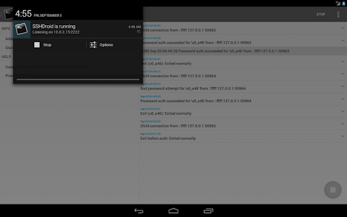 SSHDroid Screenshot