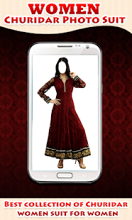 Women Churidar Photo Suit Screenshots 1