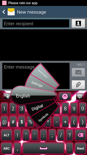 GO Keyboard Pink Neon