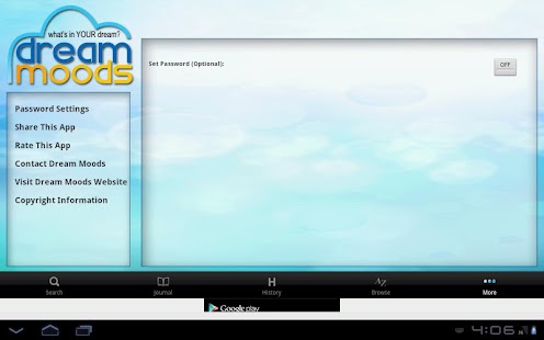 Free DreamMoods Dictionary (Tablet) APK for Android