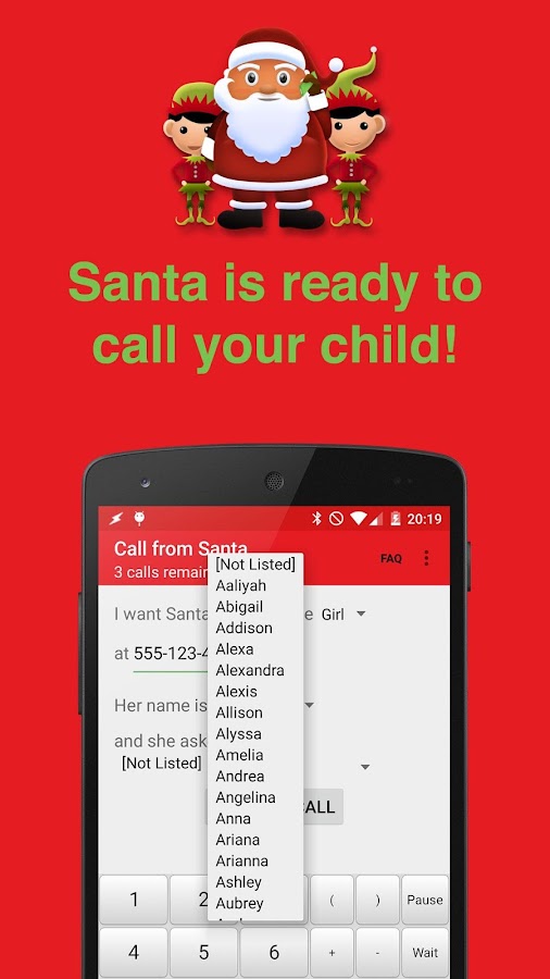Phone Call from Santa Claus - Android Apps on Google Play