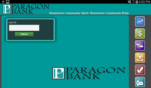 Paragon Bank MN Tablet Banking