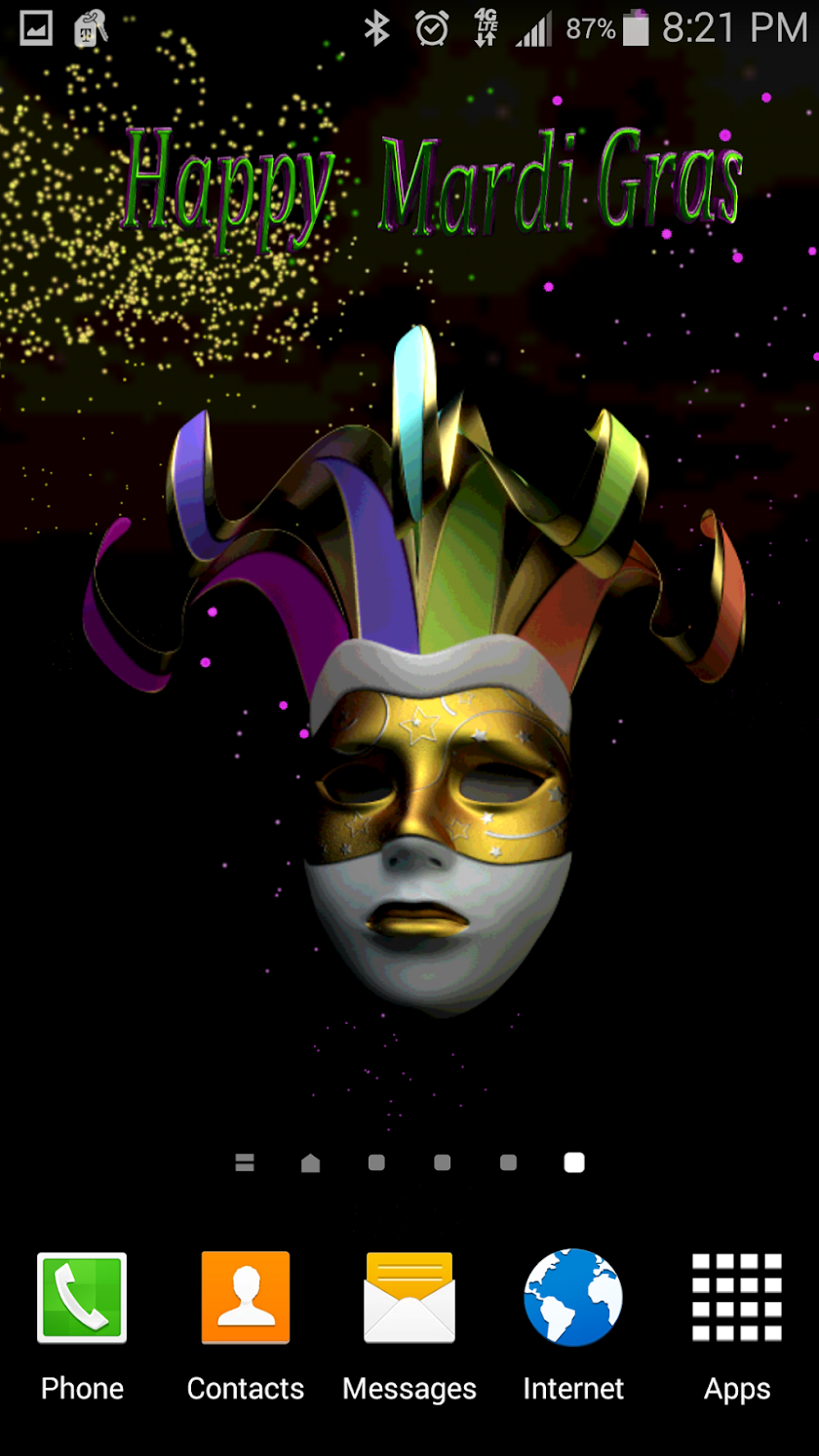 Mardi Gras Live Wallpaper Screen 2