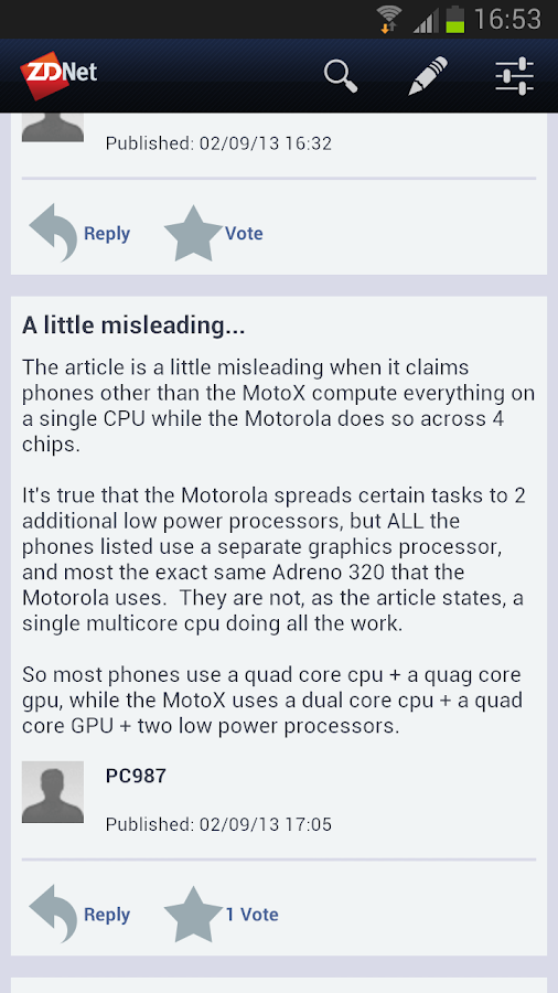 ZDNet Mobile - screenshot