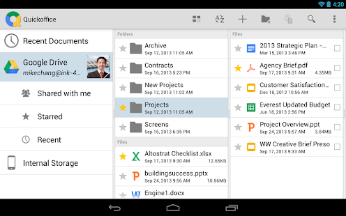 Quickoffice - screenshot thumbnail