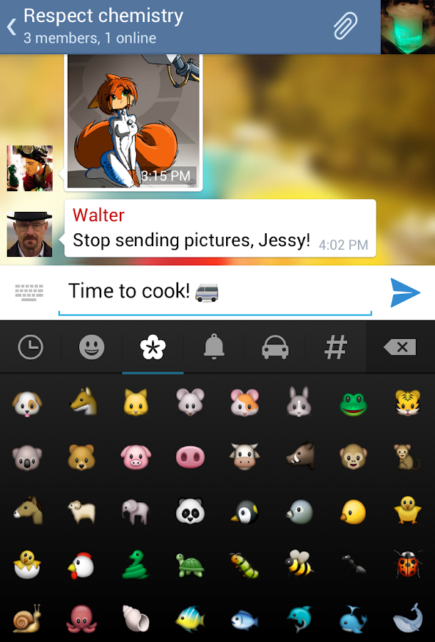 Telegrama - Screenshot