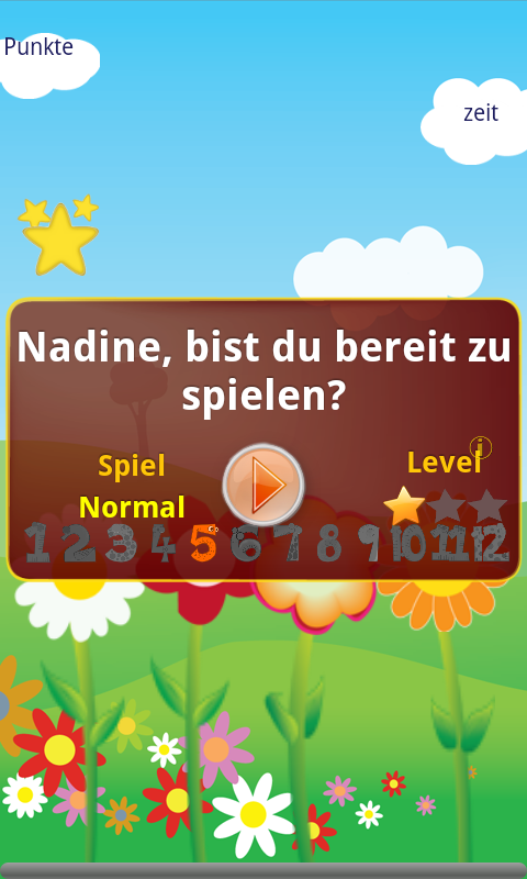 Android application Times Tables Game screenshort