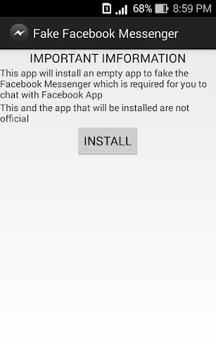 Fake Facebook Messenger