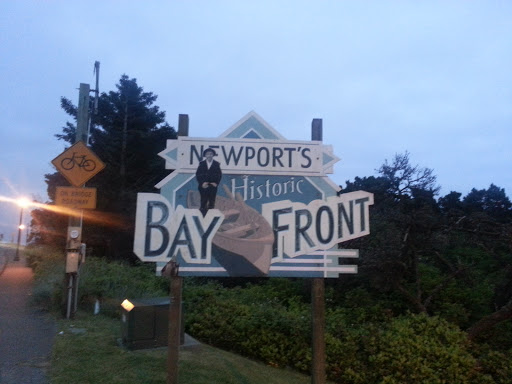 Newport's Historic Bay Front Sign
