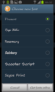 download Present FlipFont free