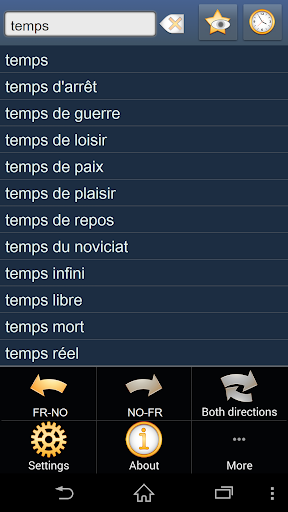 French Norwegian dictionary