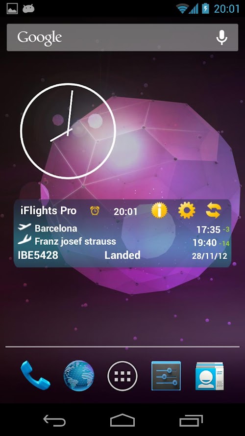 Android application iFlights Pro screenshort