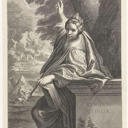 De heilige Margareta van Antiochië, Cornelis Bloemaert (II), naar Annibale Carracci, 1633 1692