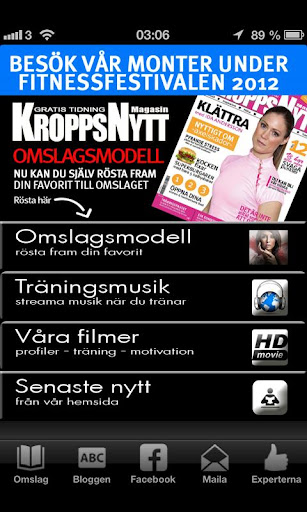 KroppsNytt Magasin Appen