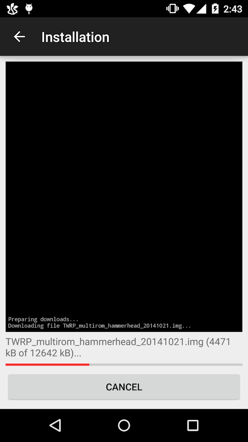    MultiROM Manager- screenshot  