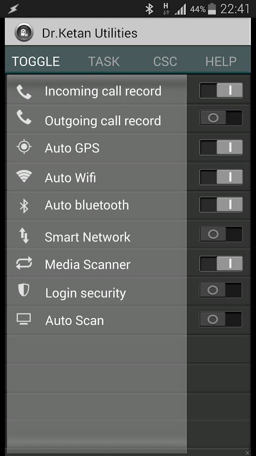 Android application Dr.Ketan Utilities Note4 screenshort