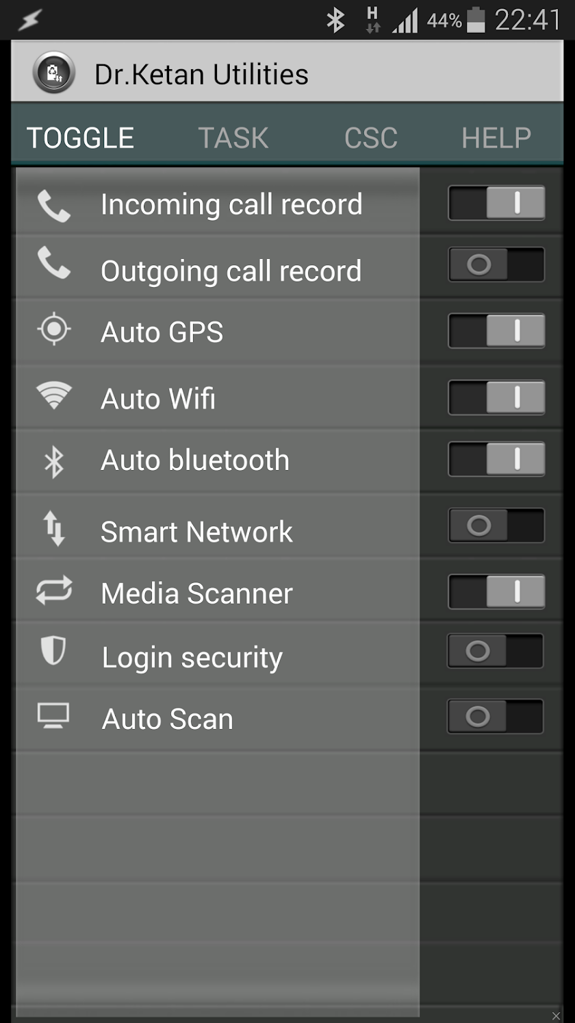 Dr.Ketan Utilities Note4 Screen 1