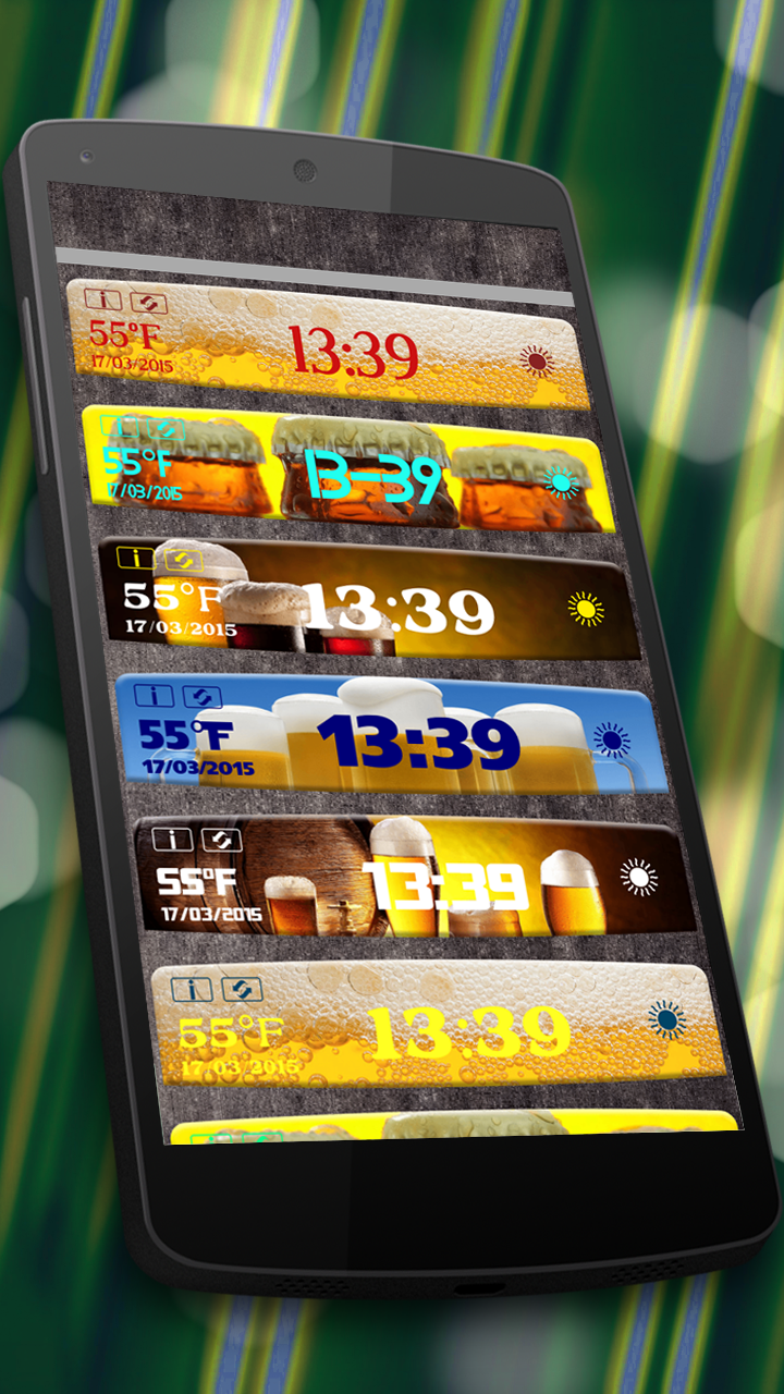 Beer Weather Clock Widget Screen 2