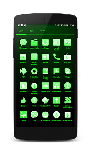 【免費個人化App】Shades Green Icon Pack-APP點子