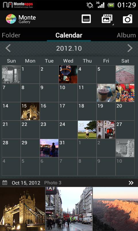 Monte Gallery - Image Viewer Screen 2