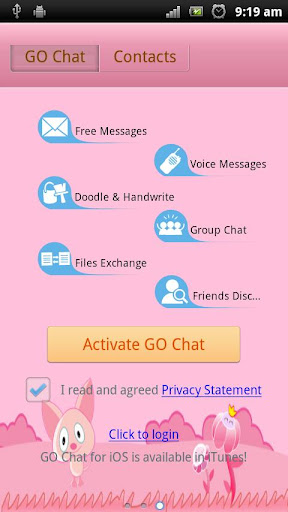 Go chat sms android