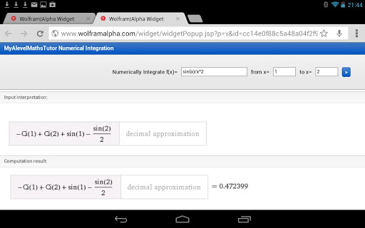 Integral Calculator - Numeric