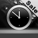Silver Analog Clock Widget logo
