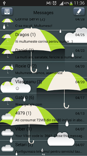 GO短信加强版雨天