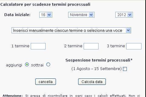 Android application Scadenziario Legale screenshort