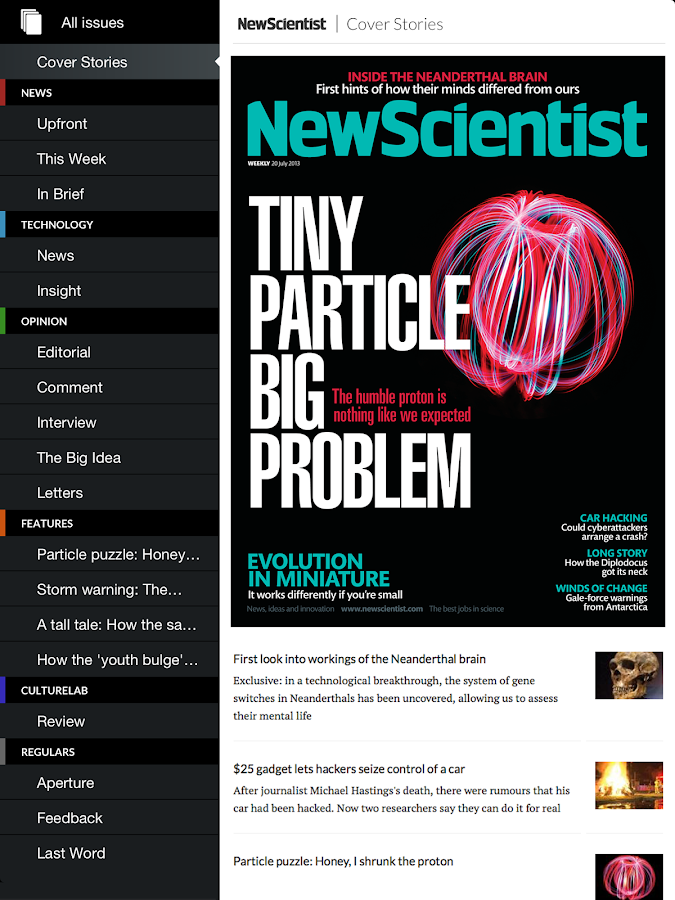 New Scientist - screenshot