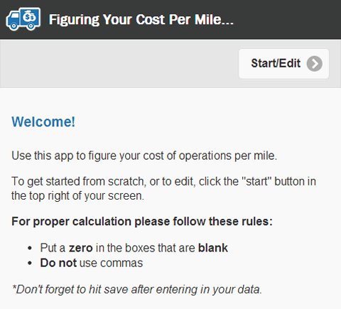 Cost Per Mile