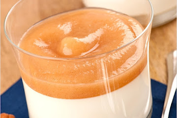 Panna Cotta with Spiced Pear Purée