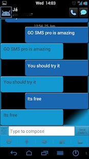 Go SMS Pro BB Premium  theme Screenshots 1